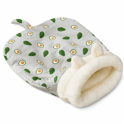 🔥Last Day 50% OFF – 🐱Cozy Warm Hooded Pet Cave Bed - Semi-Enclosed Winter Cat Sleeping Bag