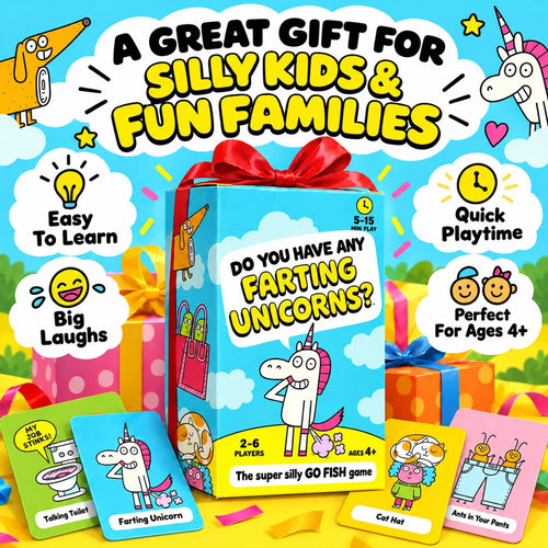 😂 50% OFF Today! Super Silly Go Fish Card Game for Kids & Family Game Night