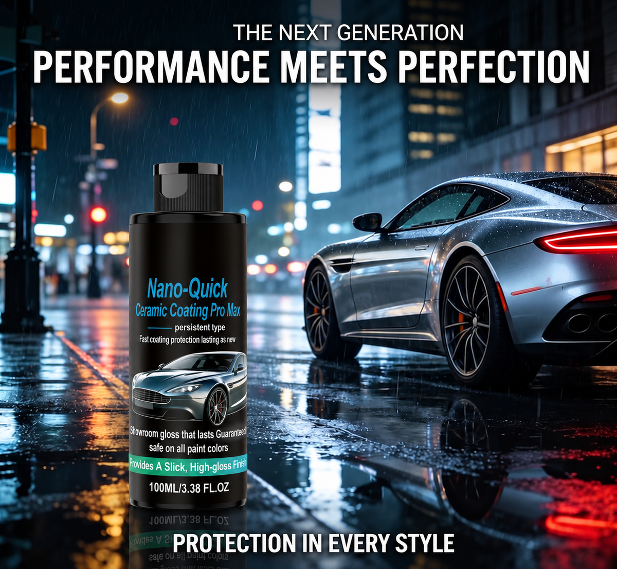 💎 Nano-Quick Ceramic Coating – Bring Back That Showroom-Like Shine