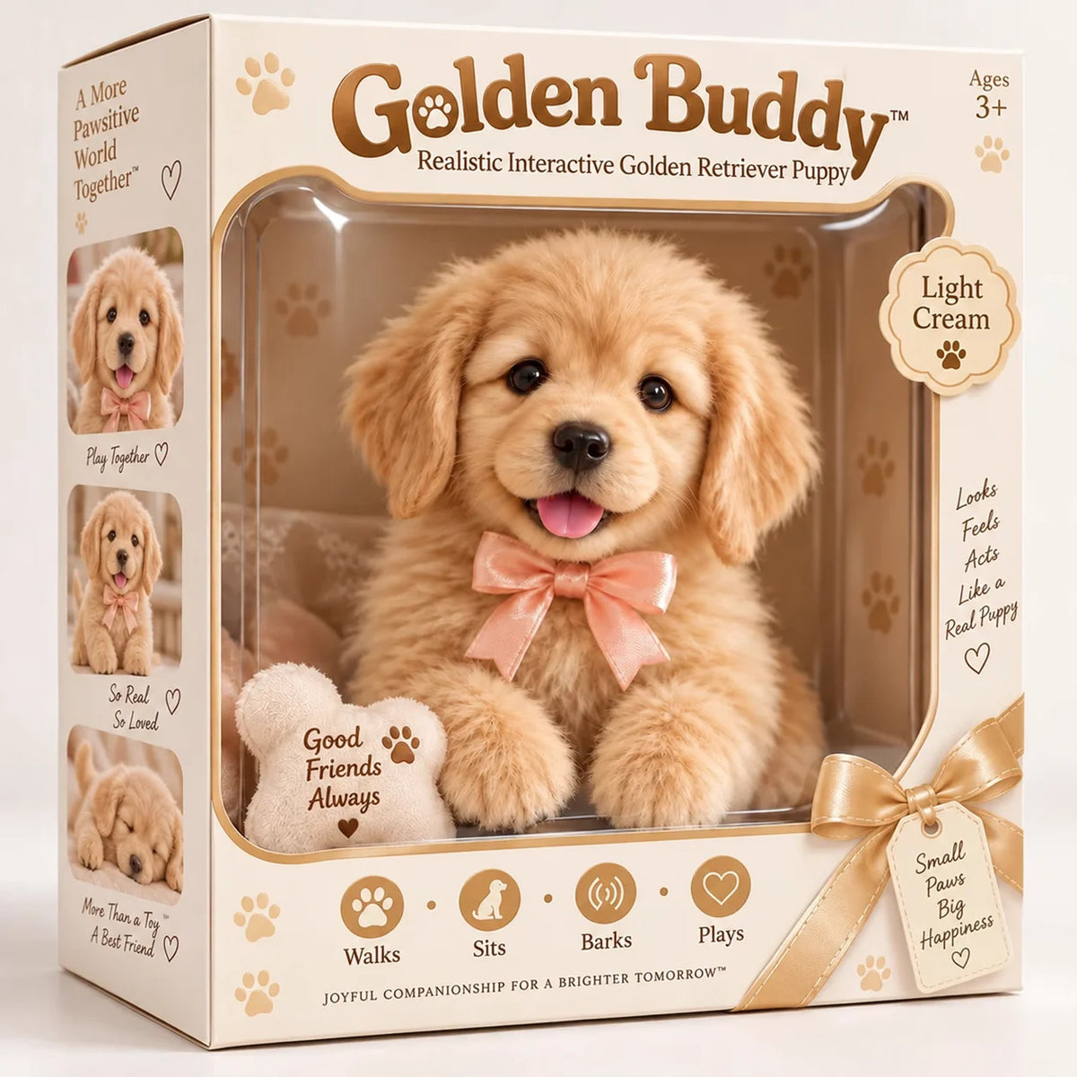 🎄54% OFF🐕🐾 Golden Buddy™ Realistic Interactive Golden Retriever Puppy