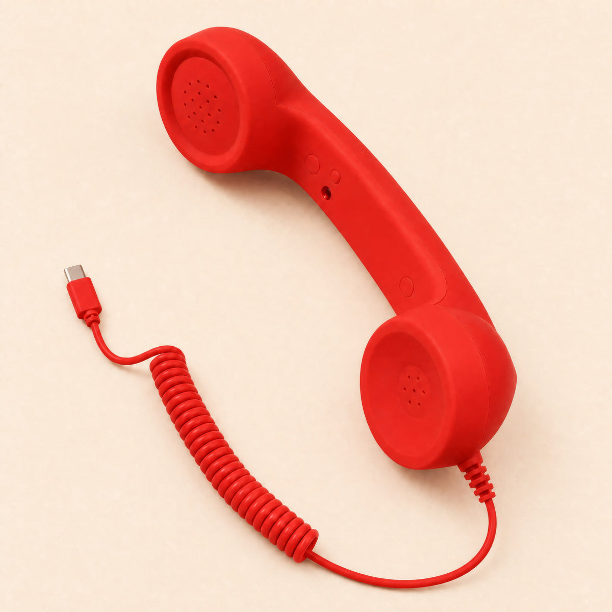 ☎️ Retro Wired Phone Handset for Smartphones – USB-C & 3.5mm 📞