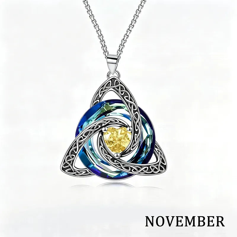 💝Witch Knot Birthstone Necklace✨