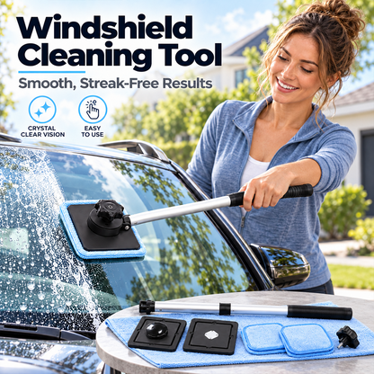 🚗Dual Magnetic Car Windshield Cleaner | Streak-Free Auto Glass Cleaning Kit