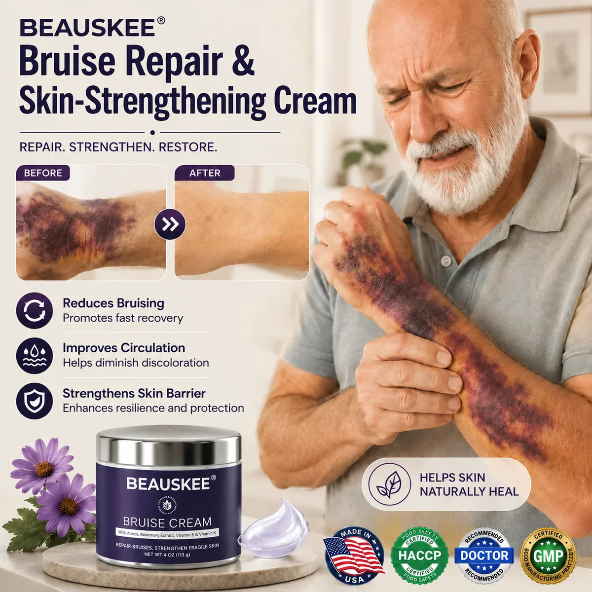 💥100K+ SOLD💕- BEAUSKEE® Bruise Repair & Skin-Strengthening Cream