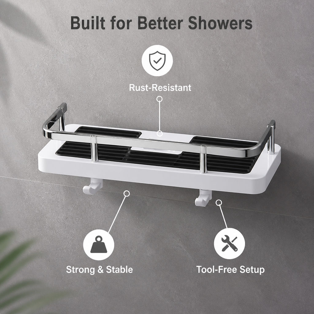 Beauskee™ — Transform Your Shower into a Calm, Clutter-Free Oasis