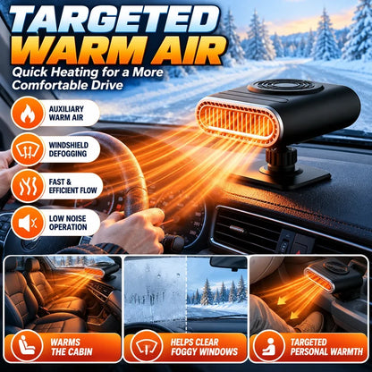 ❄️ Tired Of Freezing In Your Car? 🚗 – 12v Portable Car Heater With Fast Heating & Windshield Defrosting