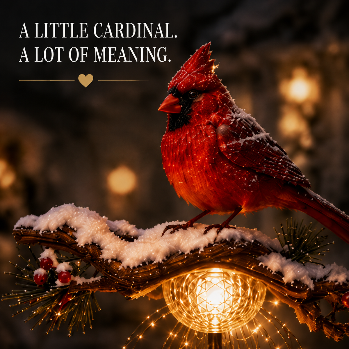 ⏳ Last day 50% OFF –🐦 Solar Cardinal Memorial Fountain