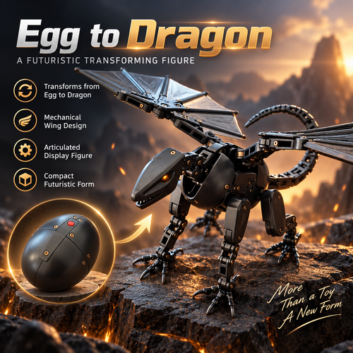 🔥HOT SALE 50% OFF🥚🐉 DragonMorph – Egg to Dragon Transforming Mechanical Toy🐉