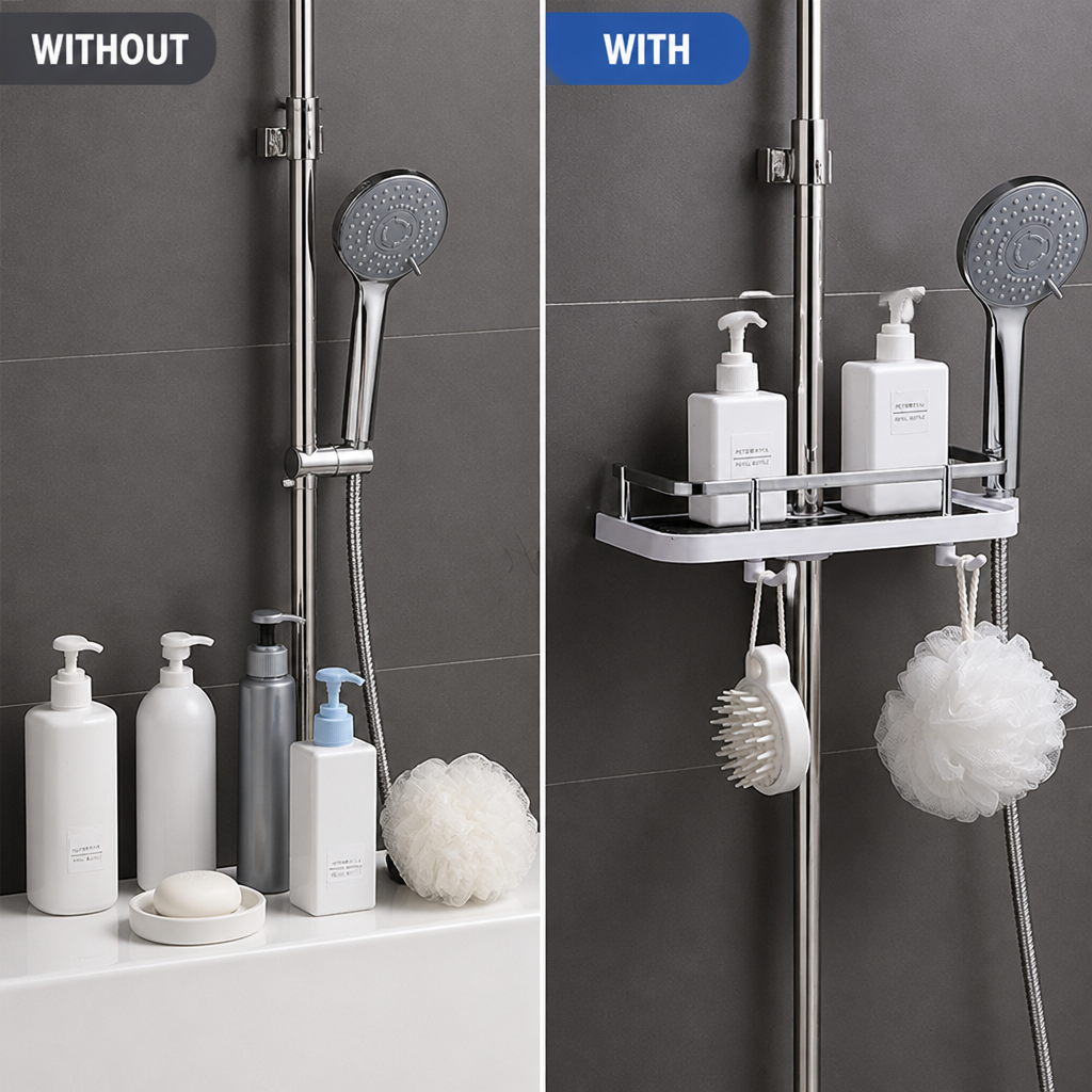 Beauskee™ — Transform Your Shower into a Calm, Clutter-Free Oasis
