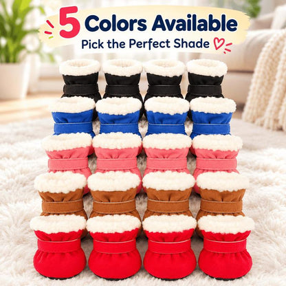 🐕Soft Velvet Puppy Booties, Warm Non-Slip Paw Covers for Small Dogs 🐾