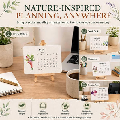 🌱Eco-Friendly Plantable "Timeless" Seed Calendar 2027 ✨ Plan•Plant•Grow•Enjoy