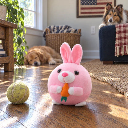 🔥HOT SALE🔥Interactive Bouncing Plush Dog Toy – Rechargeable Rolling, Squeaking & Singing Pet Toy