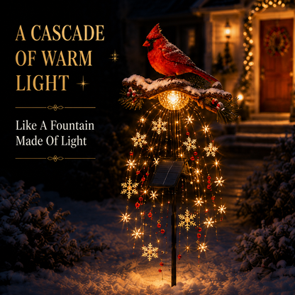 ⏳ Last day 50% OFF –🐦 Solar Cardinal Memorial Fountain