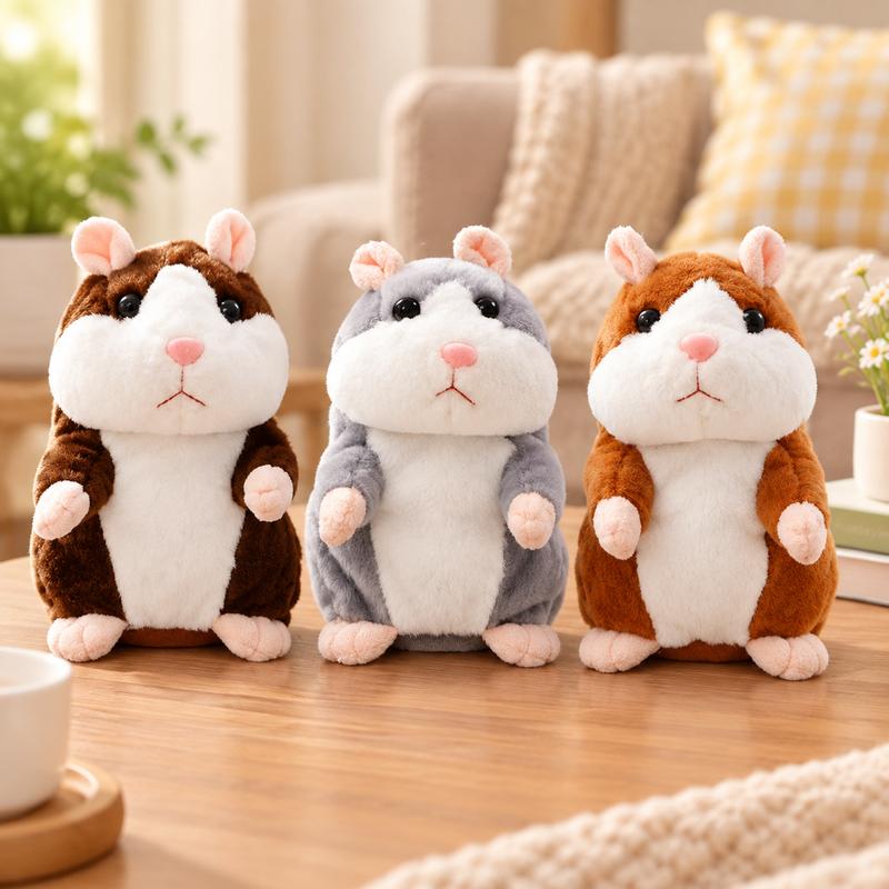🐹LIMITED-TIME 50% OFF! ⏰Talking Hamster Plush – repeats whatever you say, auto head-shaking, hilarious fun for kids & adults🎁