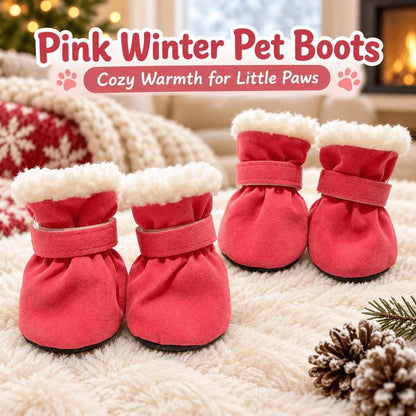 🐕Soft Velvet Puppy Booties, Warm Non-Slip Paw Covers for Small Dogs 🐾