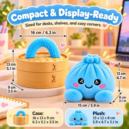 🥟 Cute Dumpling Plush Surprise 🎁 | Super Soft & Huggable with Adorable Steamer Basket 💕