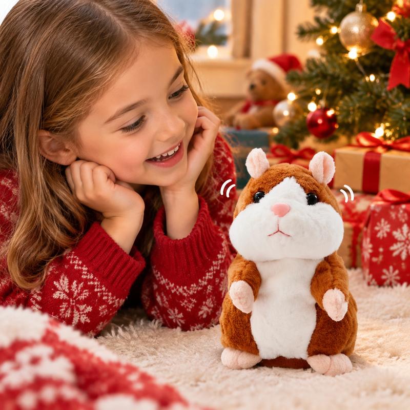 🐹LIMITED-TIME 50% OFF! ⏰Talking Hamster Plush – repeats whatever you say, auto head-shaking, hilarious fun for kids & adults🎁