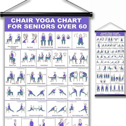 🔥Tai Chi Chair Workout Chart for Seniors (16 x 24 inches)