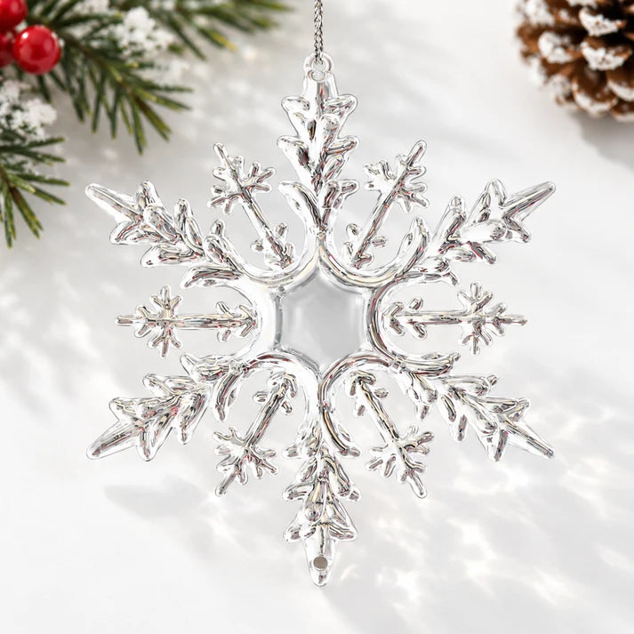 ❄️Clear Crystal Snowflake & Icicle Christmas Ornaments