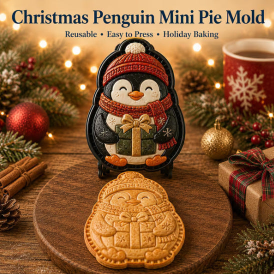 🎄 9-Design Christmas Mini Pie Mold – Festive Pastry Press