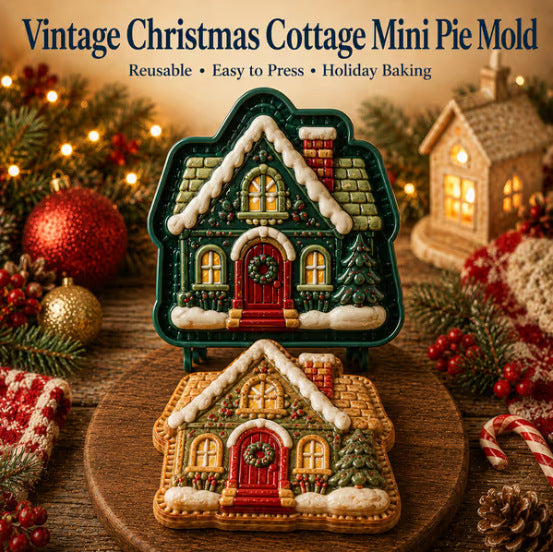 🎄 9-Design Christmas Mini Pie Mold – Festive Pastry Press