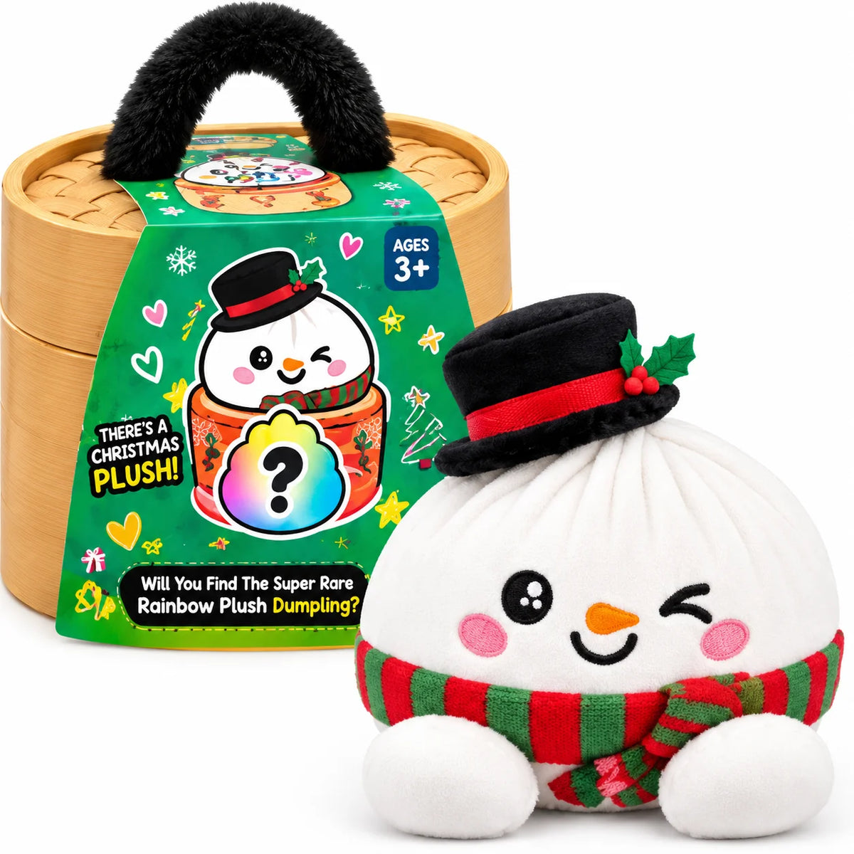 🥟 Cute Dumpling Plush Surprise 🎁 | Super Soft & Huggable with Adorable Steamer Basket 💕