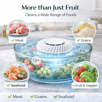 🥬 Fruit & Vegetable Washer – Removes Pesticides & Bacteria, No Chemicals Needed