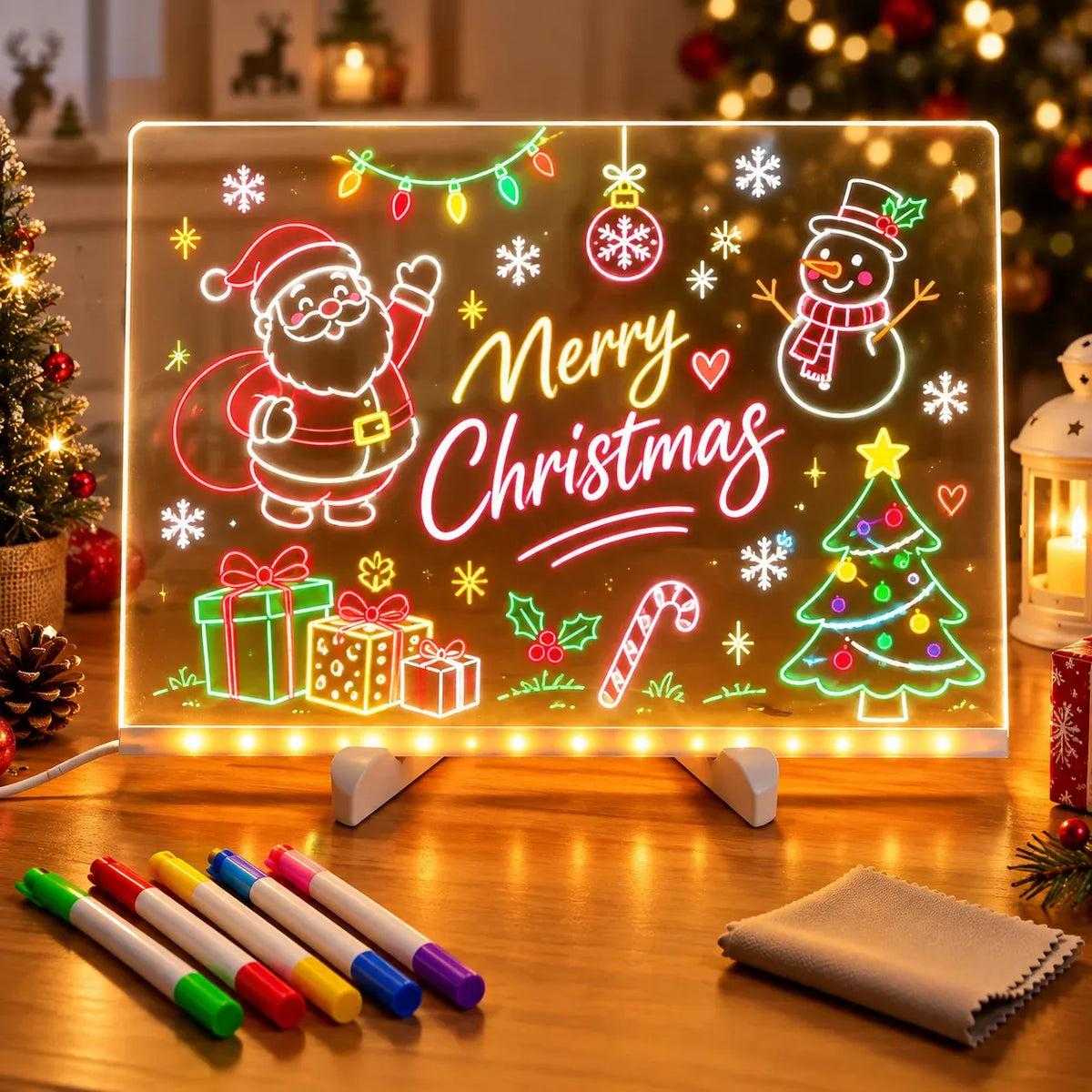 ✨ Reusable LED Message Board – Write, Glow, Wipe & Create Again