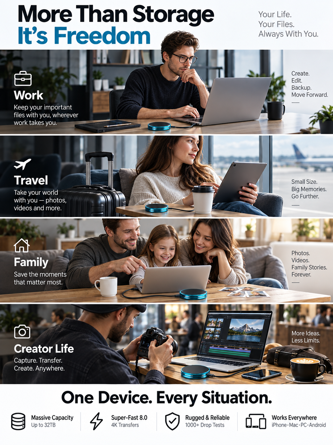 📲 Magnetic Anti-Lost Portable SSD External Solid State Drive