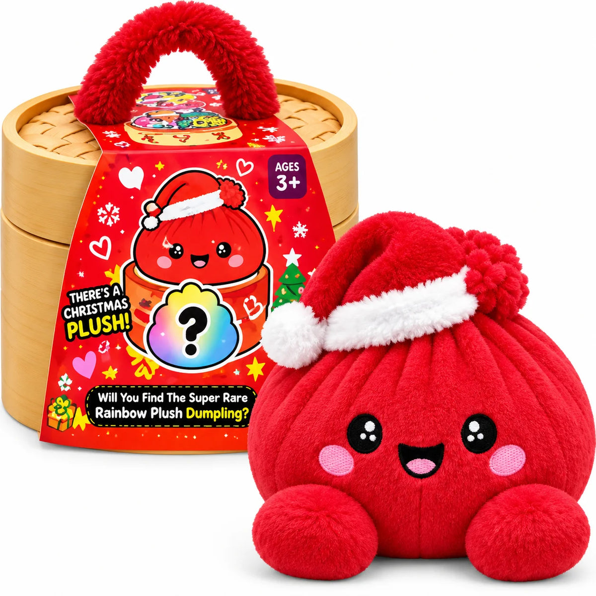 🥟 Cute Dumpling Plush Surprise 🎁 | Super Soft & Huggable with Adorable Steamer Basket 💕