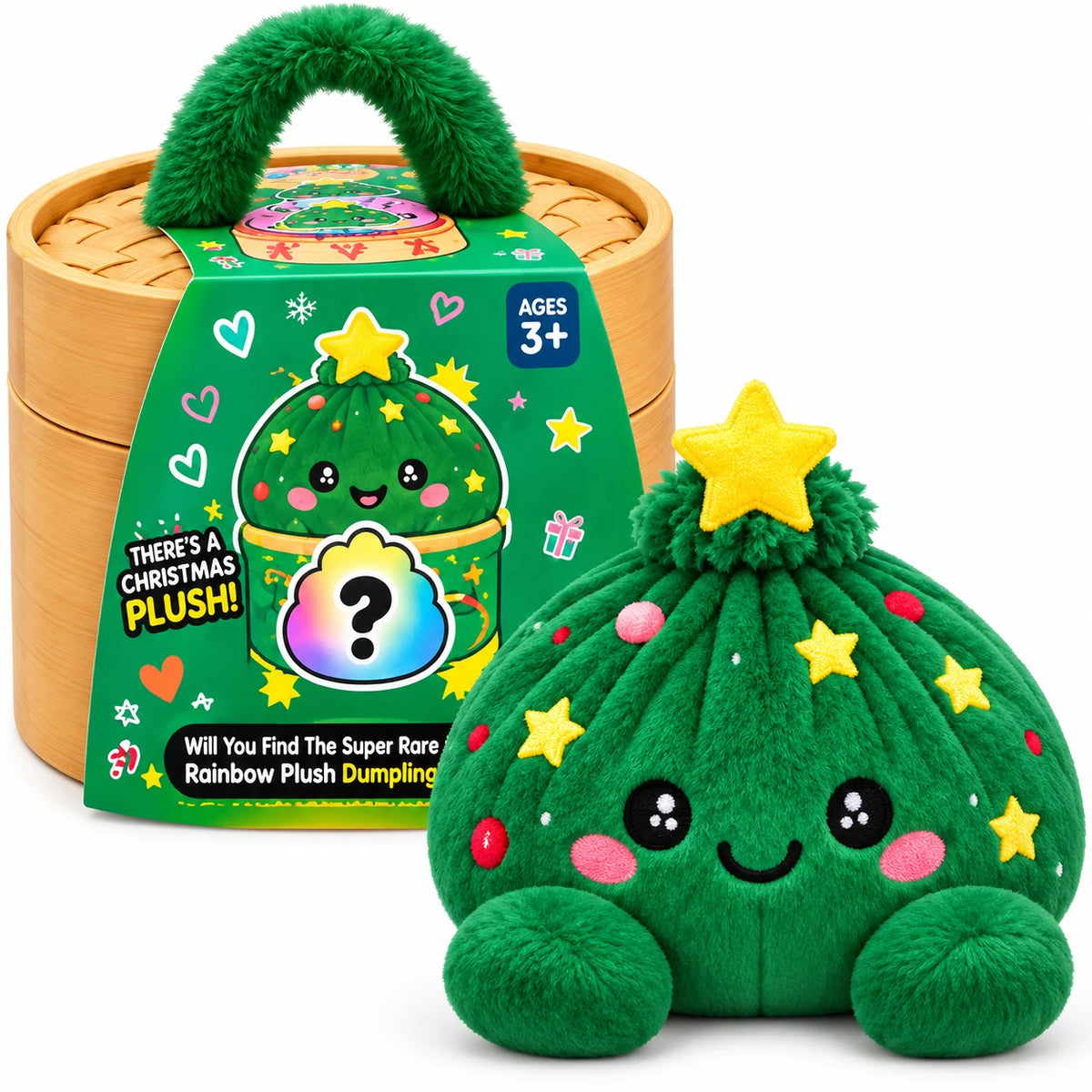 🥟 Cute Dumpling Plush Surprise 🎁 | Super Soft & Huggable with Adorable Steamer Basket 💕