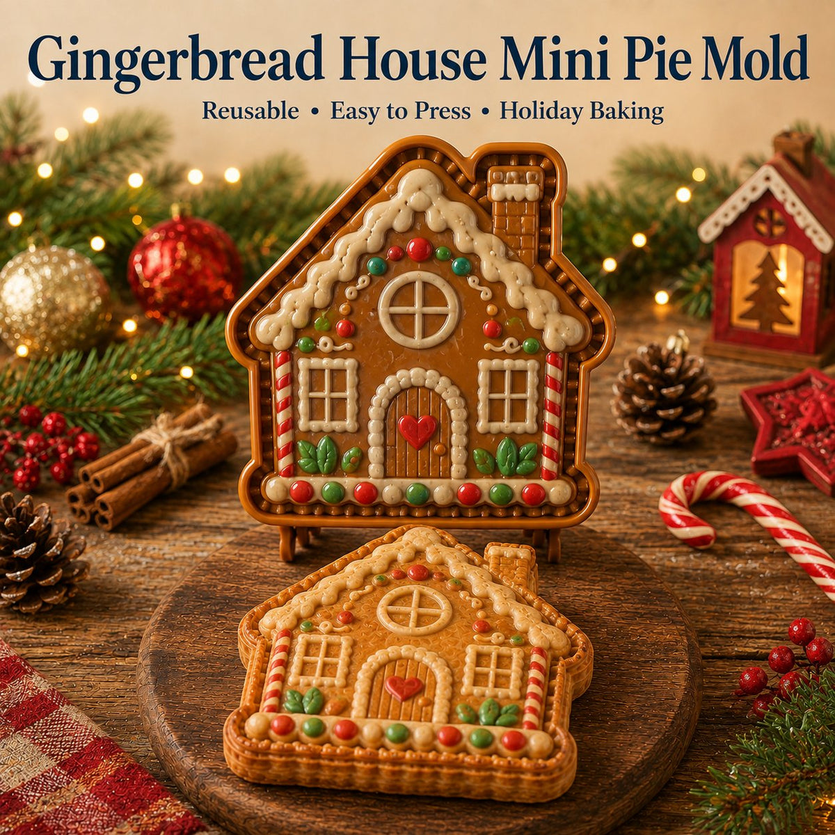 🎄 9-Design Christmas Mini Pie Mold – Festive Pastry Press
