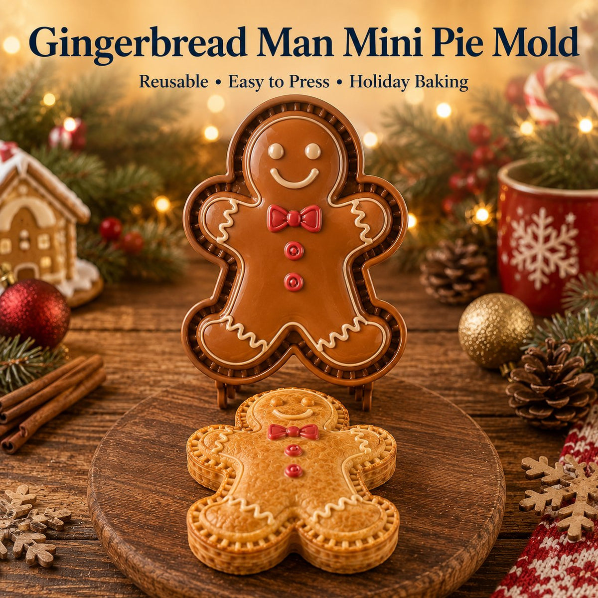 🎄 9-Design Christmas Mini Pie Mold – Festive Pastry Press