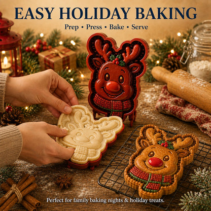 🎄 9-Design Christmas Mini Pie Mold – Festive Pastry Press