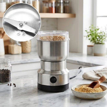 ⏳Last Day 49 OFF 🌿 Stainless Steel Dry Ingredient Grinder ✨ Spices, Grains & Coffee